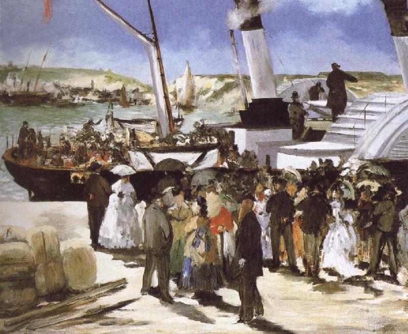 Edouard Manet The Departure of the folkestone Boat china oil painting image